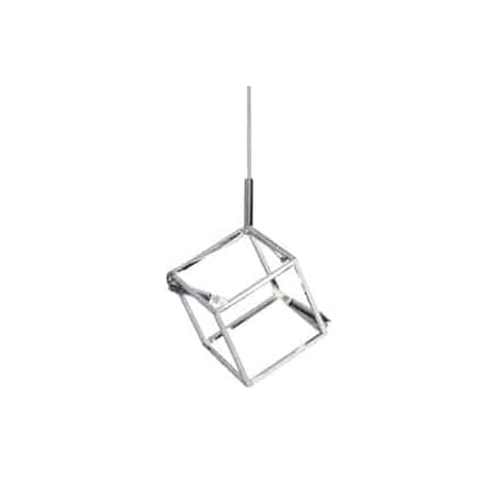 Dainolite Cubo 2 Light 7" Wide LED Mini Pendant Polished Chrome