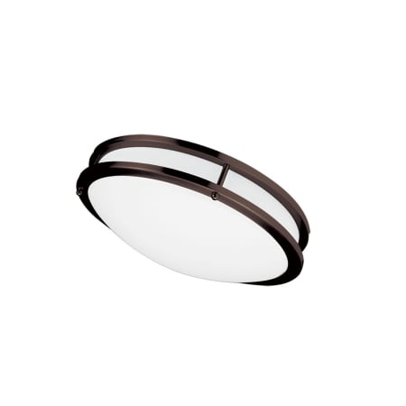 Dainolite Single Light 12" Wide LED Flush Mount Ceiling Fixture with Acrylic Shade Bronze