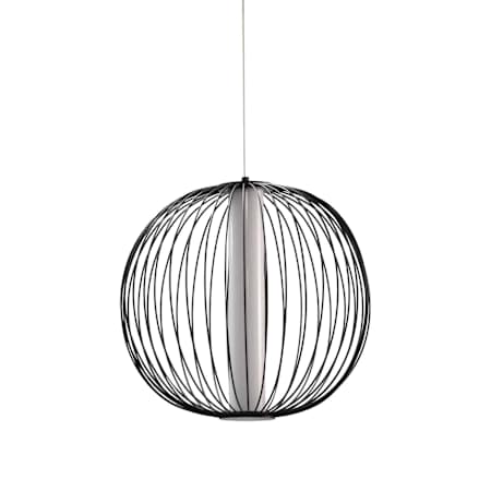 Dainolite Charlotte 17" Wide LED Pendant Black / White