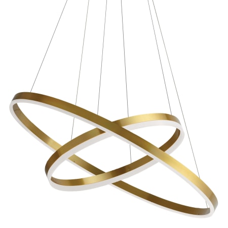 Dainolite Circulo 29" Wide LED Ring Chandelier Aged Brass