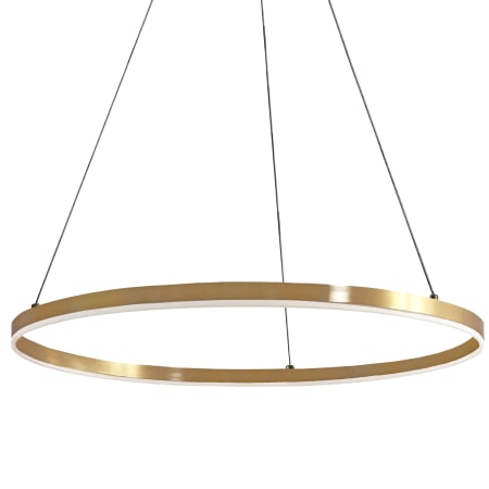 Dainolite Circulo 24" Wide LED Pendant Aged Brass