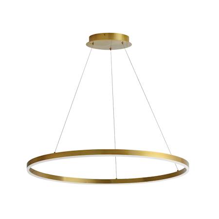 Dainolite Circulo 32" Wide LED Ring Chandelier Aged Brass