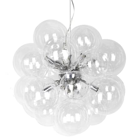 Dainolite Comet 6 Light 20" Wide Chandelier Polished Chrome / Clear