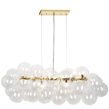 Dainolite Comet 10 Light 41" Wide Abstract Chandelier Aged Brass