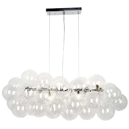 Dainolite Comet 10 Light 41" Wide Chandelier Polished Chrome / Clear
