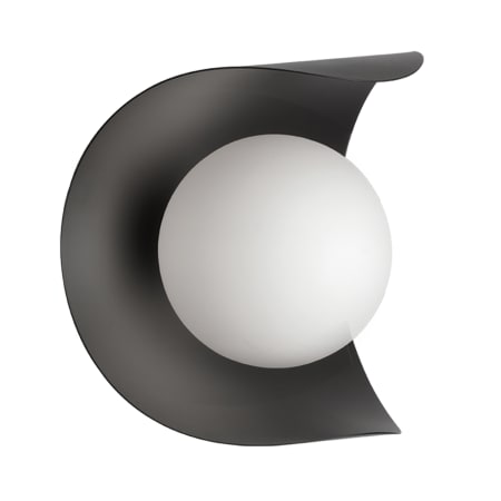 Dainolite Crescent 6" Tall Wall Sconce Matte Black