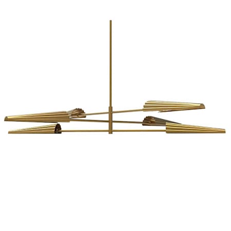 Dainolite Cassie 6 Light 48" Wide Sputnik Chandelier Aged Brass