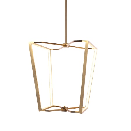 Dainolite Curant 17" Wide LED Pendant Aged Brass