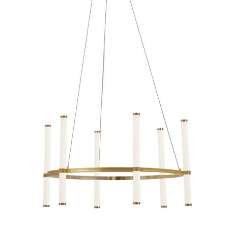 Dainolite Corvette 24" Wide LED Ring Chandelier Aged Brass