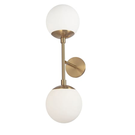 Dainolite Dayana 2 Light 24" Tall Wall Sconce Aged Brass