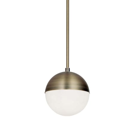 Dainolite Dayana 7" Wide Mini Pendant Antique Brass