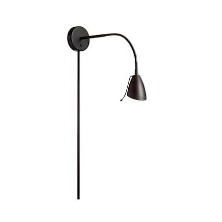 Dainolite Windford 5" Tall Plug-In Wall Sconce Matte Black