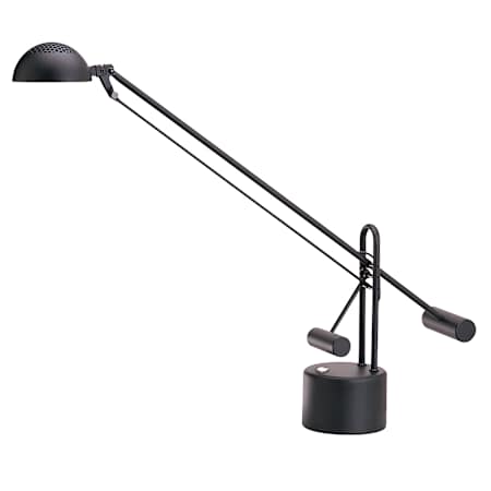 Dainolite Single Light 28" Tall Integrated LED Boom Arm Desk Lamp Black