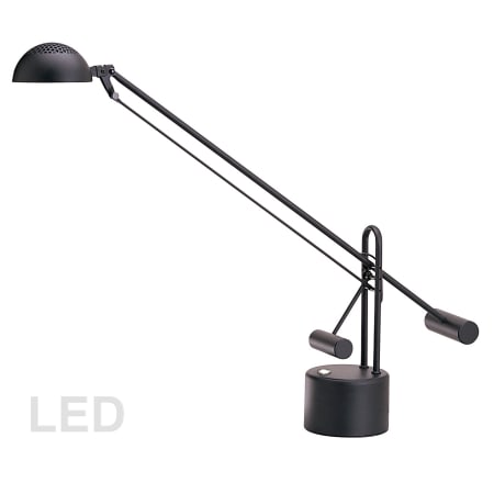 Dainolite Single Light 28" Tall Integrated LED Boom Arm Desk Lamp Black