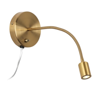 Dainolite Wynne 5" Tall Plug-In Wall Sconce Aged Brass