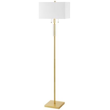 Dainolite Fernanda 2 Light 60" Tall Buffet Floor Lamp Aged Brass