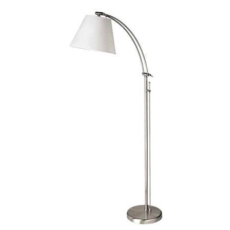 Dainolite 1 Light Floor Lamp Satin Chrome
