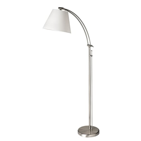Dainolite 1 Light Floor Lamp Satin Chrome