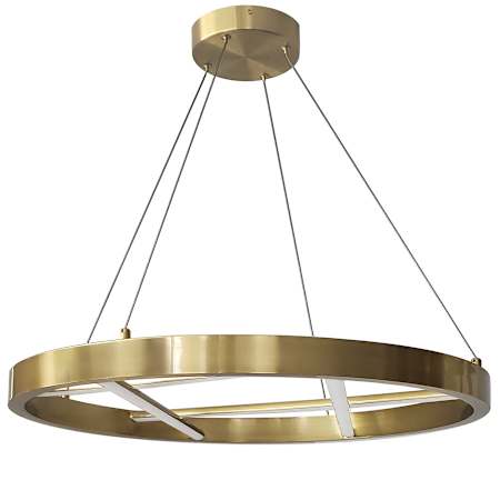 Dainolite Dante 24" Wide LED Ring Chandelier Aged Brass