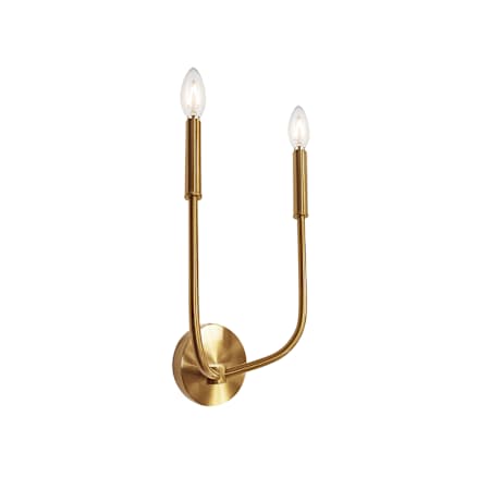Dainolite Eleanor 2 Light 15" Tall Wall Sconce Aged Brass