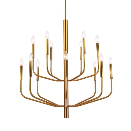 Dainolite Eleanor 14 Light 32" Wide Candle Style Chandelier Aged Brass