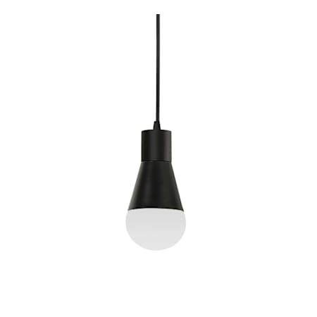 Dainolite Fortuna 4" Wide Mini Pendant Matte Black