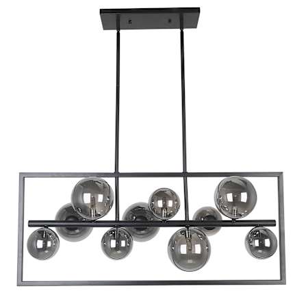 Dainolite Glasgow 10 Light 33" Wide Chandelier Matte Black