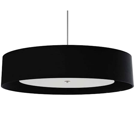 Dainolite Helena 6 Light 40" Wide Pendant Polished Chrome / Black / White