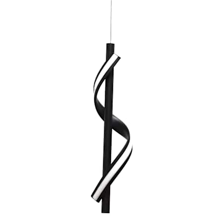 Dainolite Justine 3" Wide LED Mini Pendant Matte Black