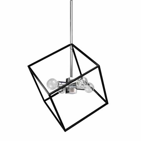 Dainolite Kappa 4 Light 14" Wide Pendant Polished Chrome