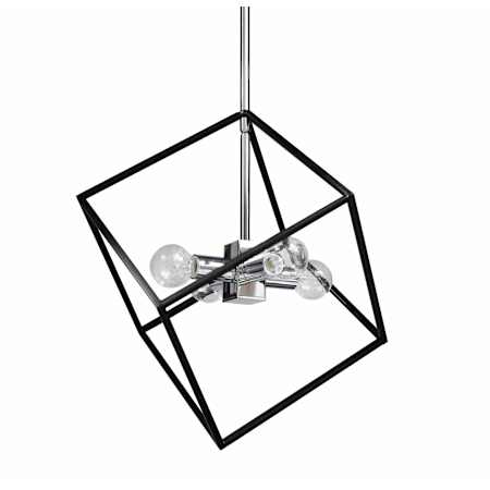 Dainolite Kappa 4 Light 14" Wide Pendant Polished Chrome