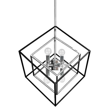 Dainolite Kappa 6 Light 19" Wide Chandelier Polished Chrome