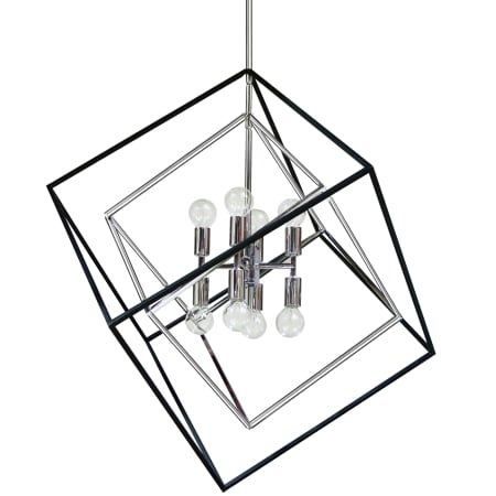 Dainolite Kappa 8 Light 27" Wide Chandelier Polished Chrome