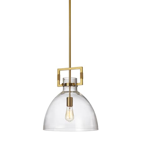 Dainolite Liberty 14" Wide Pendant Aged Brass