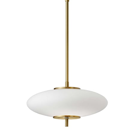 Dainolite Maddie 12" Wide LED Pendant Aged Brass