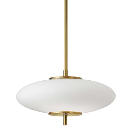 Dainolite Maddie 12" Wide LED Pendant Aged Brass