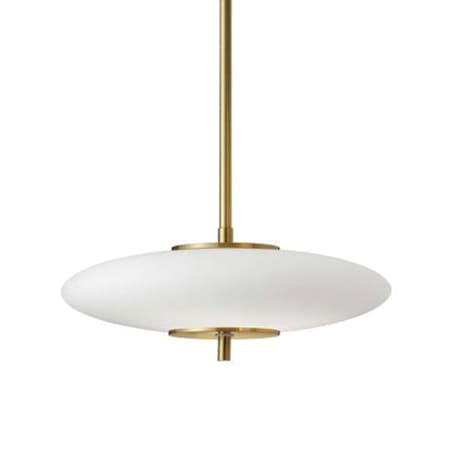 Dainolite Maddie 16" Wide Pendant Aged Brass