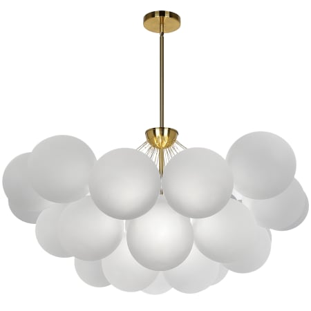 Dainolite Miles 8 Light 36" Wide Abstract Chandelier Aged Brass