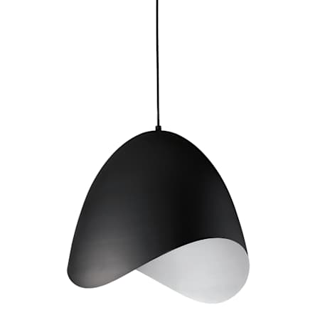 Dainolite Myra Single Light 15" Wide Pendant Black