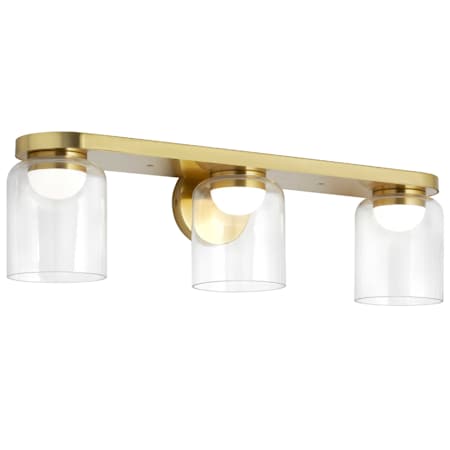Dainolite Nadine 3 Light 25" Wide Vanity Light Aged Brass