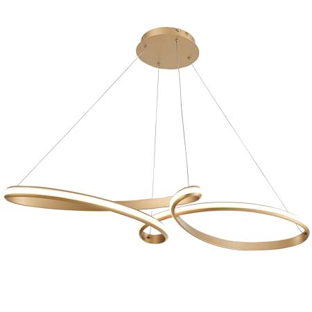 Dainolite Nola 44" Wide LED Abstract Chandelier Aged Brass