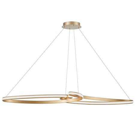Dainolite Nola 60" Wide Abstract Linear Pendant Aged Brass