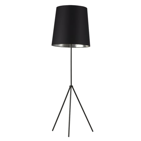 Dainolite Oversized Drum Single Light 66" Tall Tripod Floor Lamp Matte Black