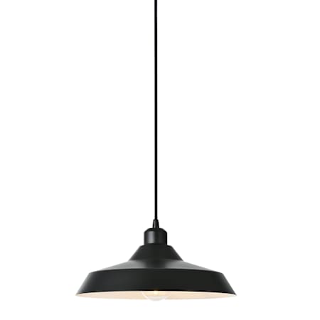Dainolite Olya 12" Wide Pendant Matte Black