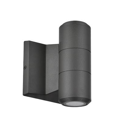 Dainolite Olivette 2 Light 7" Tall Outdoor Wall Sconce Matte Black