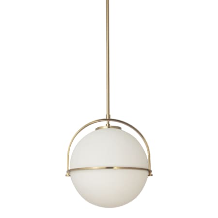 Dainolite Paola 12" Wide Pendant Aged Brass / White