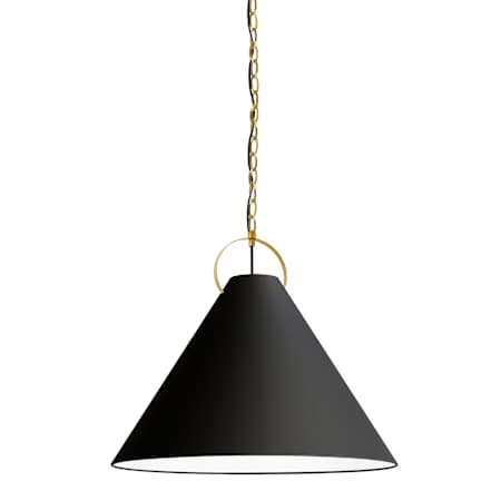 Dainolite Princeton 24" Wide Pendant Aged Brass / Black