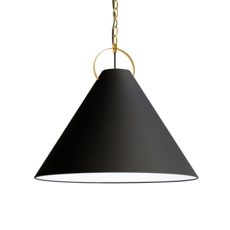 Dainolite Princeton 24" Wide Pendant Aged Brass / Black