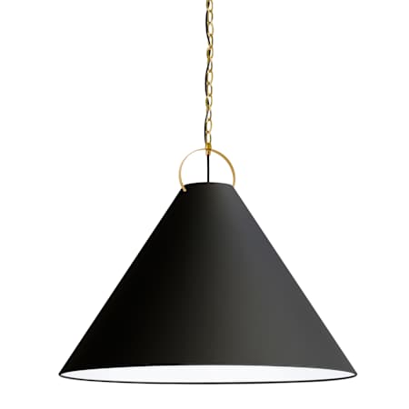 Dainolite Princeton 32" Wide Pendant Aged Brass / Black