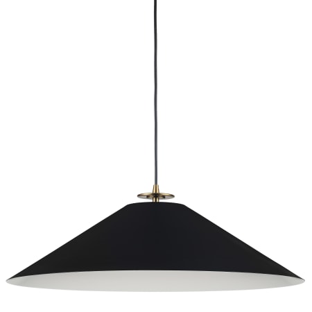 Dainolite Prudence 24" Wide Pendant Aged Brass / Matte Black